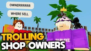 So I Trolled Shop Owners Inside of (Roblox Islands)