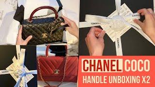 I bought two CHANEL COCO HANDLE BAGS -  UNBOXING 2021 - FLAP BAG WITH TOP HANDLE