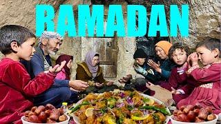 First Iftar of Ramadan | Traditional Cooking in an Afghan Village | Afghanistan Village Life