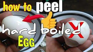 Easy Way to Peel Hard Boiled Egg