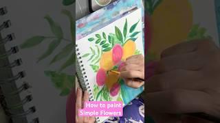 Easy Flower Acrylic Painting Techniques