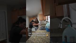 Adding More Dishes To The Sink Prank On Spanish Mother  #shorts