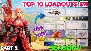 TOP 10 LOADOUTS in "SEASON 9" of Cod Mobile! | Part 2 | codm br best gunsmith | codm br best guns