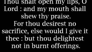 Psalm 51 - Have mercy upon me, O God.