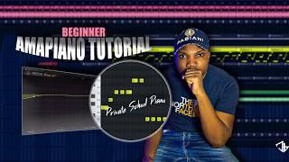 How to make Private School AMAPIANO For Beginners In FL STUDIO 21