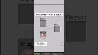 Using wooden tools as fuel