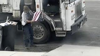 Life changed fast for flag-folding Emery Co. garbage man