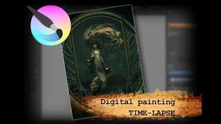 Unnatural habitat - #krita digital painting time-lapse