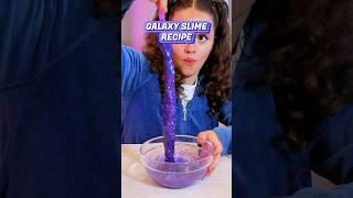 THIS IS HOW you make the Coolest GALAXY SLIME | Easy Slime Recipe #shorts
