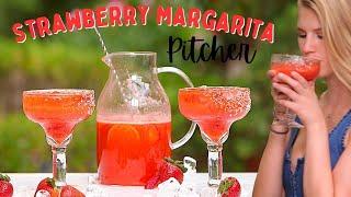 Strawberry MargaritaPitcher Recipe | How To Make | Party Drink