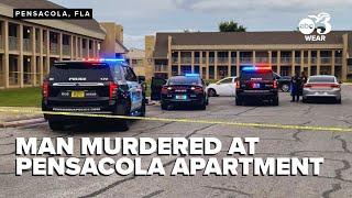 Man murdered at Pensacola apartment complex, suspect on the run