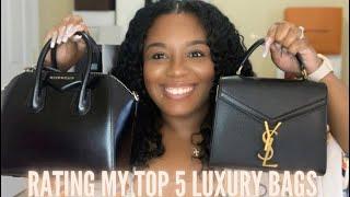 RATING MY TOP 5 LUXURY HANDBAGS | YSL, GUCCI & MORE | WHICH BAG IS RATED 5 STARS?! | BRWNGIRLLUXE