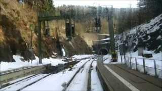 Brandleitetunnel mit der Süd-Thüringen-Bahn