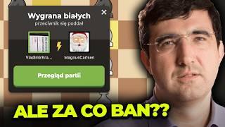 Kramnik rozwalił Carlsena i dostał bana xD