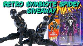 Retro Symbiote Spider-Man Giveaway Marvel Legends Hasbro Pulse Action Figure