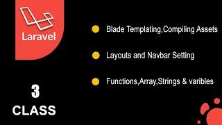 Laravel from Scratch | Blade Templating & Compiling Assets,functions & layout  [Lecture 3]