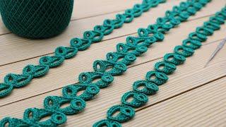 КАЙМА крючком КРУЖЕВО простое вязание для начинающих МАСТЕР-КЛАСС How to Crochet Lace Tape Ribbon