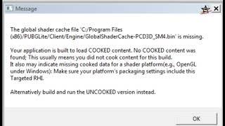 Global Shader Cache error fixed