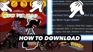 Stick War Legacy HOW TO DOWNLOAD MOD VIP HUGE UPDATE MOD APK HACK VIP