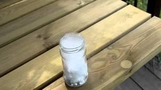 Dry Ice in Glass Jar - Сухой лёд и горячая вода