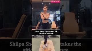 #shilpashettykundra has hopped onto the latest #mobilitychallenge on Instagram #shorts #pinkvilla