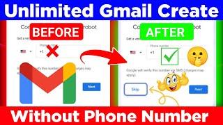 How To Create Gmail Account 2024 | Unlimited Gmail Create Without Phone Number | Gmail Tricks 2024