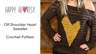 Crochet Heart Sweater Pattern