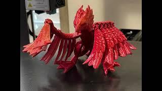 Flexi Phoenix #3d #3dprinter #3dprinting #timelapse #exclusive #ender3 #phoenix #wings
