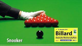 Livestream Snooker - Deutsche Meisterschaften Billard 2017 Tag 1 powered by Touch & REELIVE