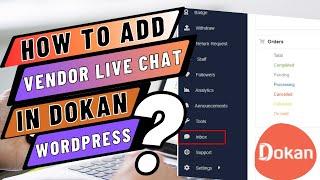 How to add live chat in wordpress | Dokan pro plugin vendor live chat integration | #wplogger