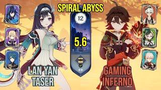 C3 Lan Yan Taser + C6 Gaming Inferno | Spiral Abyss 5.6 | Genshin Impact