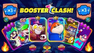 FREE BOOSTERS on BOOSTER CLASH! x6 BEST BOOSTERS | Round Multiplier + Perks Recharge