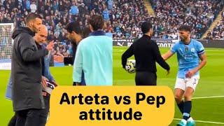 Pep Guardiola vs Mikel Arteta - reaction moment