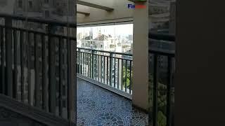 Fz30 frameless folding glass door balcony glazing system glass curtain panoramic glass wall case-217