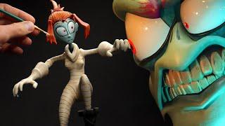 Sculpting MEL from THE GASLIGHT DISTRICT! - Polymer Clay Timelapse