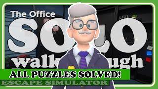 THE OFFICE (All Puzzles Solved!) in Escape Simulator | Full Commentary & Walkthrough!