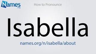 How to Pronounce Isabella