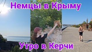 Немцы в Крыму | Утрo в Керчи | Рольф тренируется | Катя и кошки