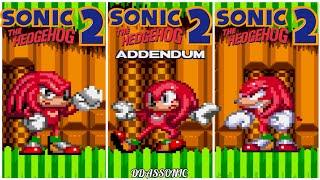 Knuckles Variations in Sonic The Hedgehog 2