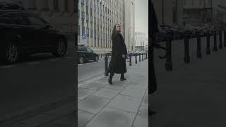 Woman Walking on Street in City #shorts #shortsviral