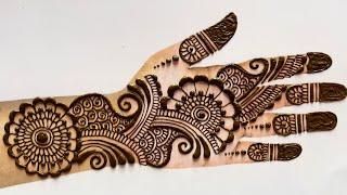 Rakhi Special arabic mehndi design|easy mehandi for front hands|simple mehendi design