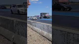 suabru sti stock turbo vs infinity g37  drag race at icar Mirabel