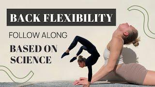 BACK FLEXIBILITY | Follow along stretching routine | Based on SCIENCE | Get flexible in a safe way !