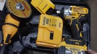 китайский набор аккумуляторная турбинка и ударный гайковёрт dewalt тест-драйв