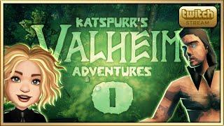 Playing for the first time - KatsPurr's Live Stream Adventures in Valheim - Part 1