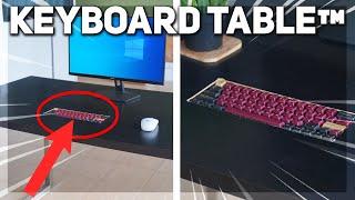 i built a keyboard into my table