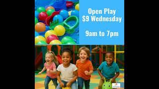 Open Play  $9 Wednesday  9am to 7pm