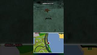  Walking underwater in GTA SAN ANDREAS. Location 12 for perform an undrowning glitch #shorts #gta