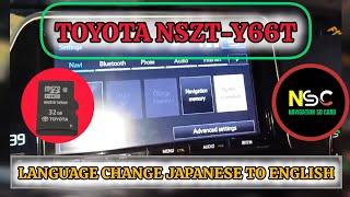 TOYOTA NSZT-Y66T LANGUAGE CHANGE JAPANESE TO ENGLISH