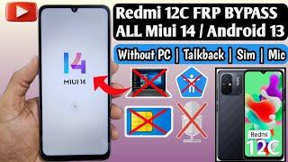 Redmi 12C FRP Bypass | All Miui 13/14 | Android 12/13 | 2024